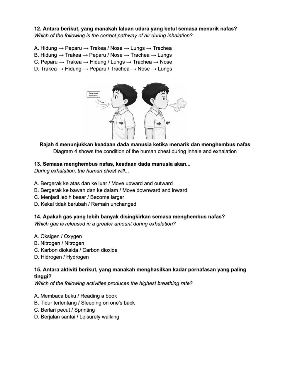 Contoh latihan Sains 2